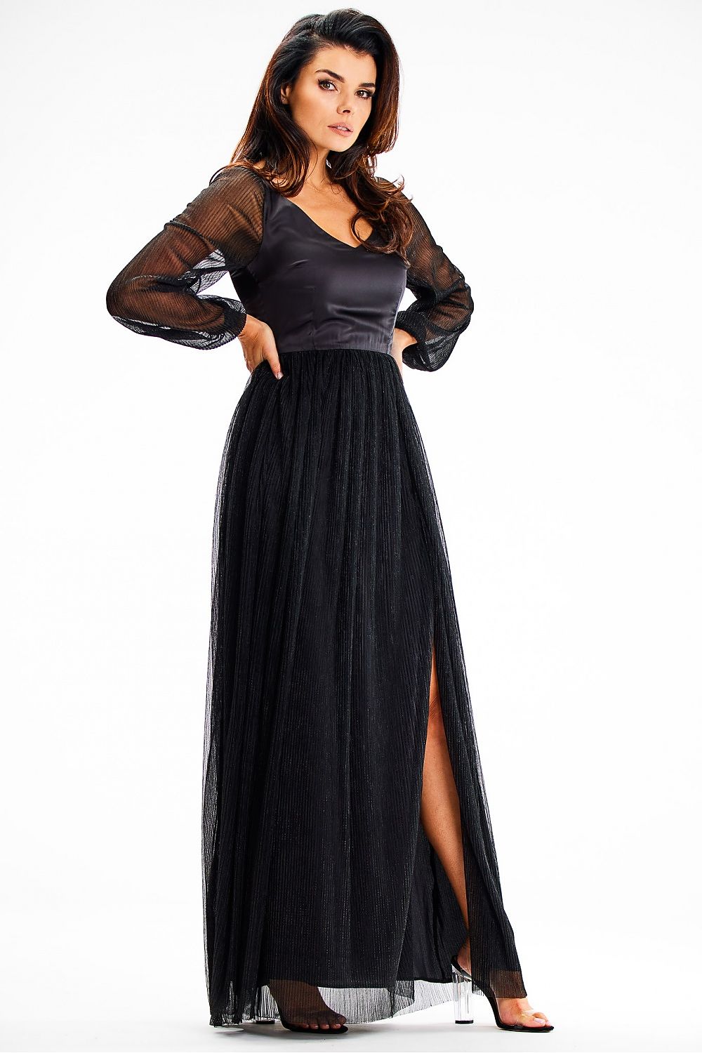  Dlouhé šaty  model 189439 awama 