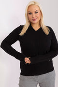  Svetr plus size model 190057 Factory Price 
