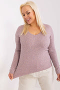  Svetr plus size model 190083 Factory Price 