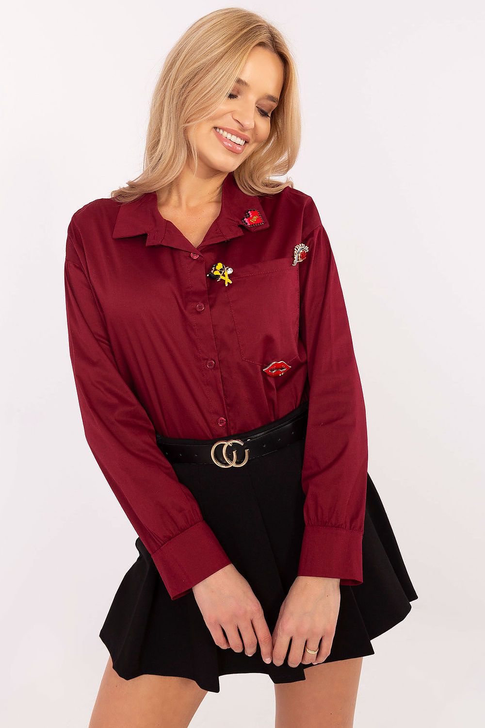  Košile s dlouhým rukávem  model 204357 Italy Moda 
