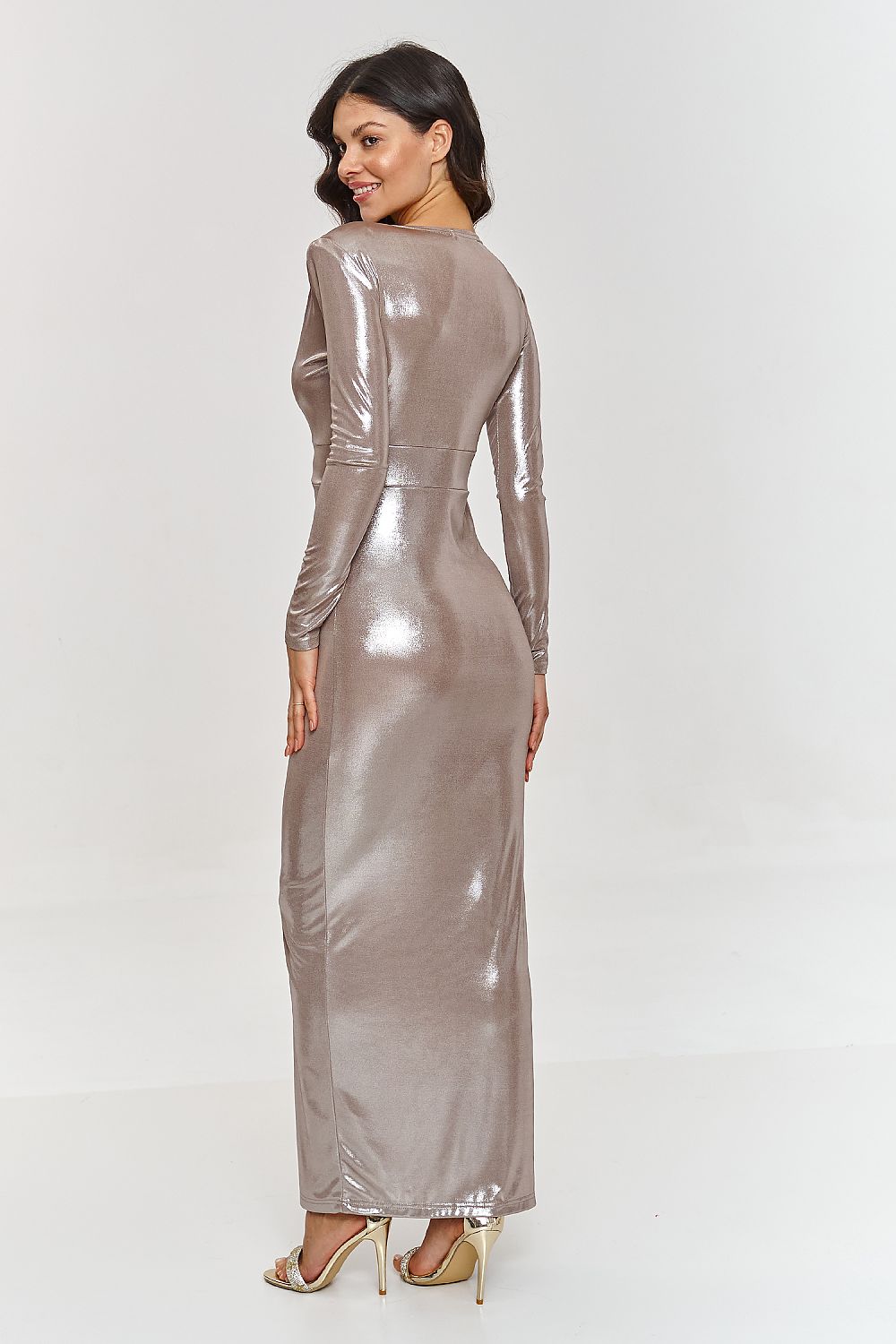  Dlouhé šaty  model 209578 Makadamia 