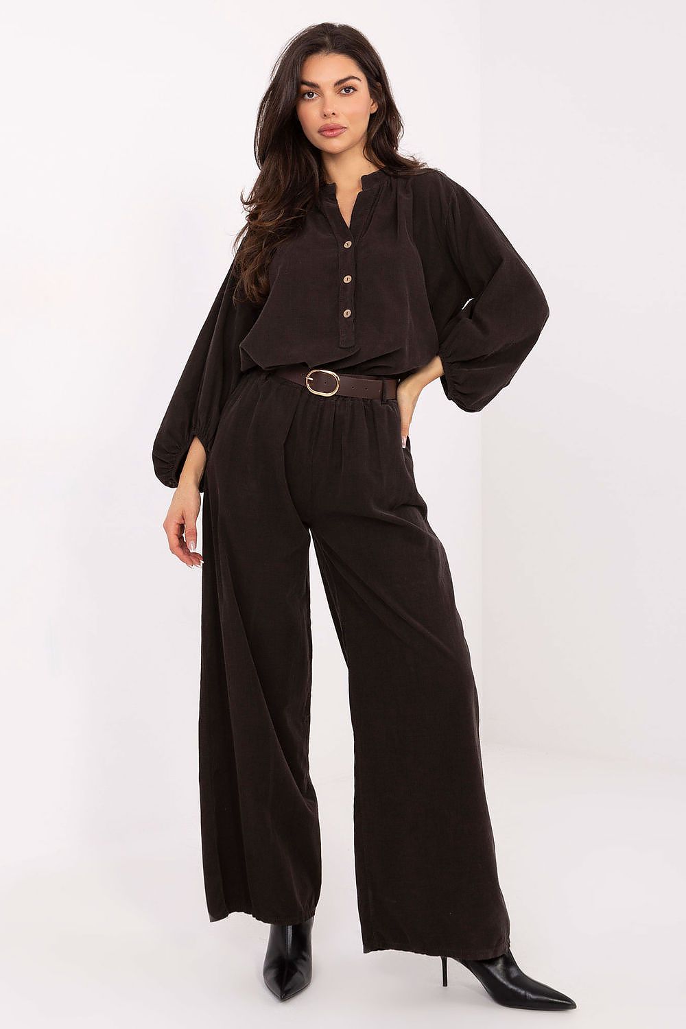  Kordové kalhoty model 220282 Italy Moda 