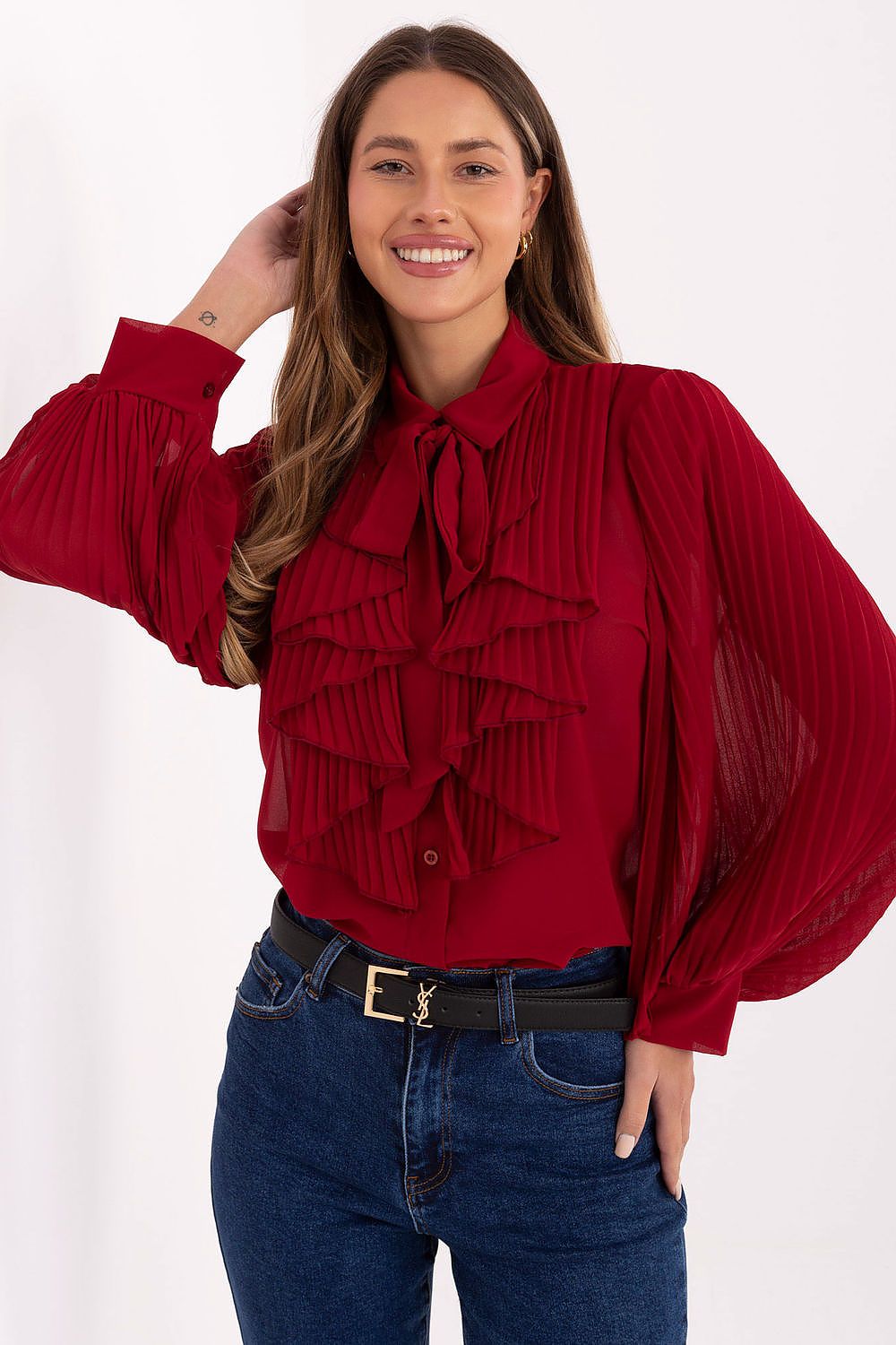  Košile s dlouhým rukávem  model 220301 Italy Moda 