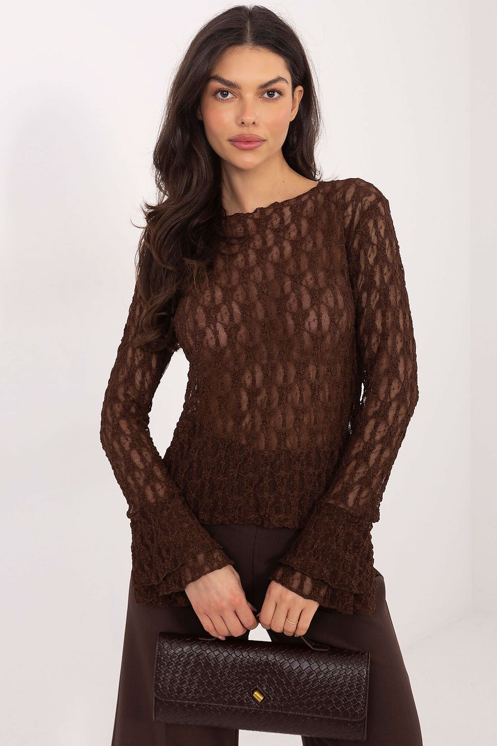  Hedvábná blůza model 222447 Italy Moda 