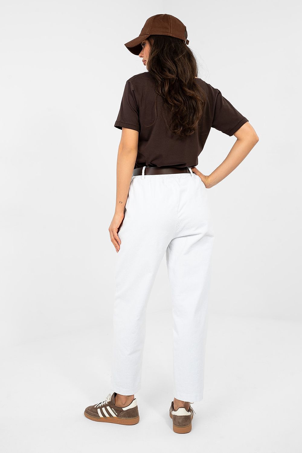  Kordové kalhoty model 224060 Italy Moda 