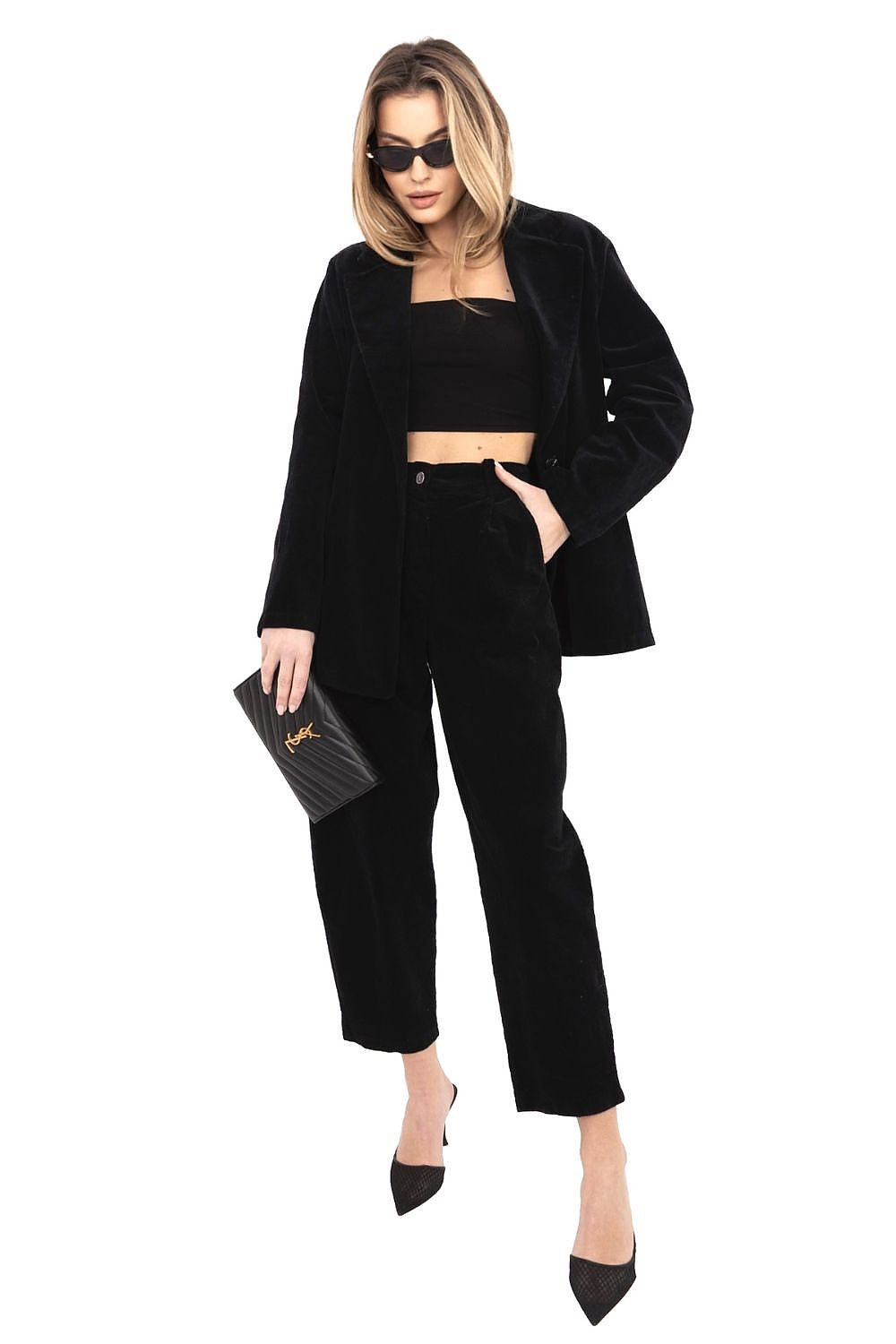  Kordové kalhoty model 225001 Rue Paris 