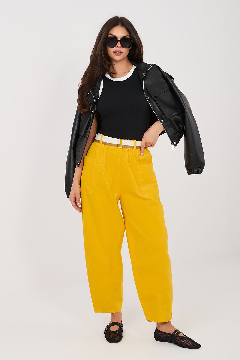  Kordové kalhoty model 225096 Rue Paris 