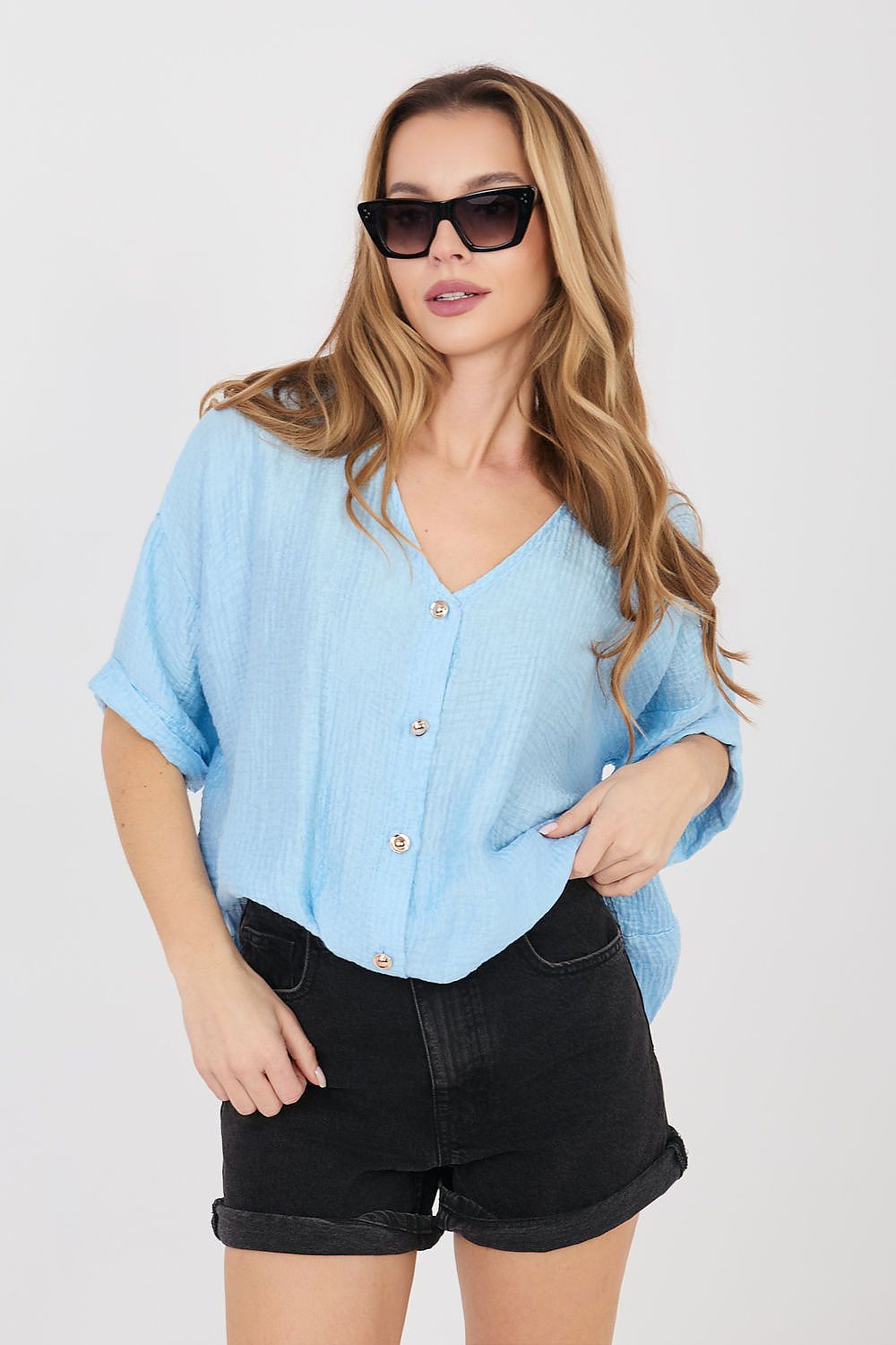  Košile s krátkým rukávem  model 225509 Italy Moda 