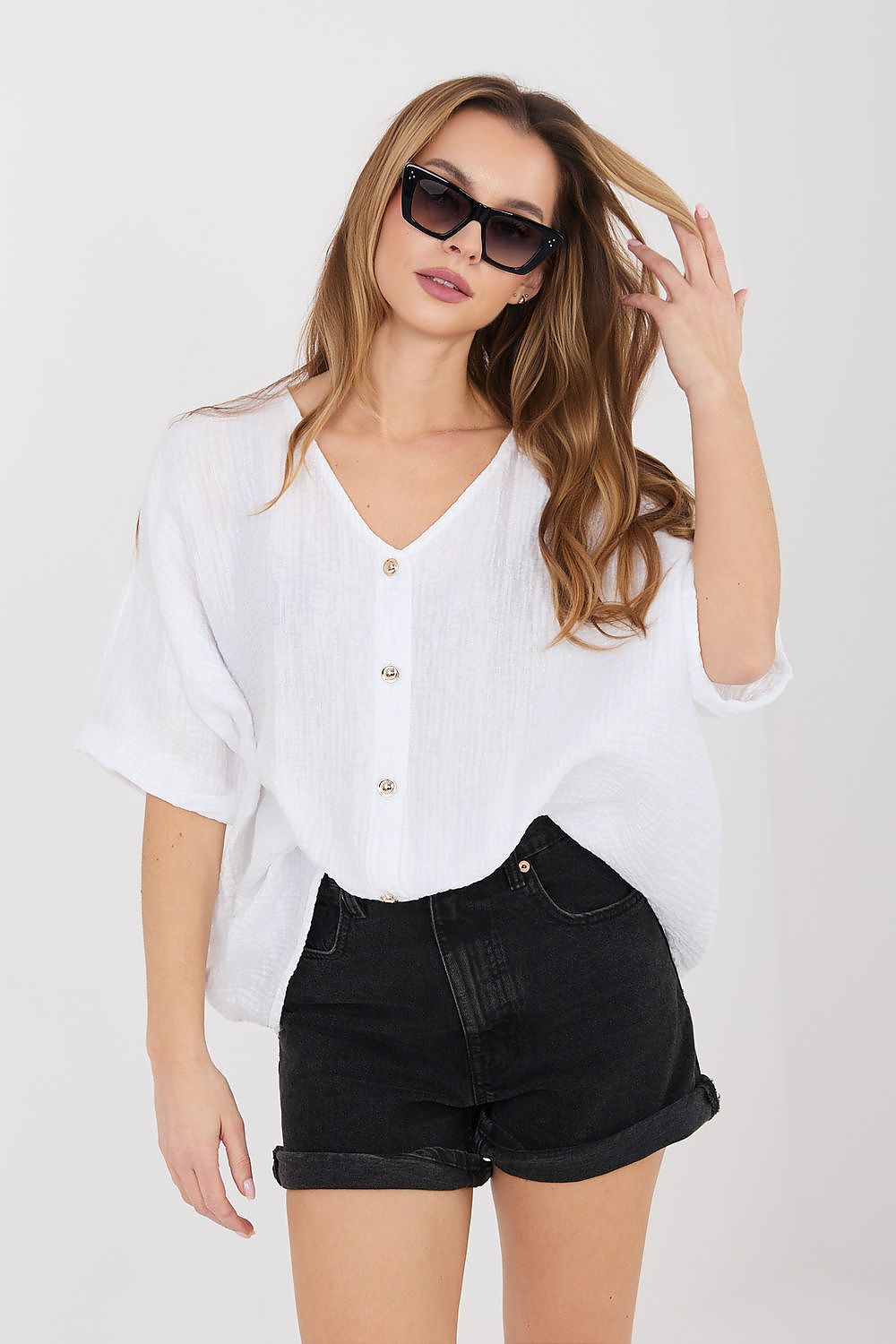  Košile s krátkým rukávem  model 225512 Italy Moda 