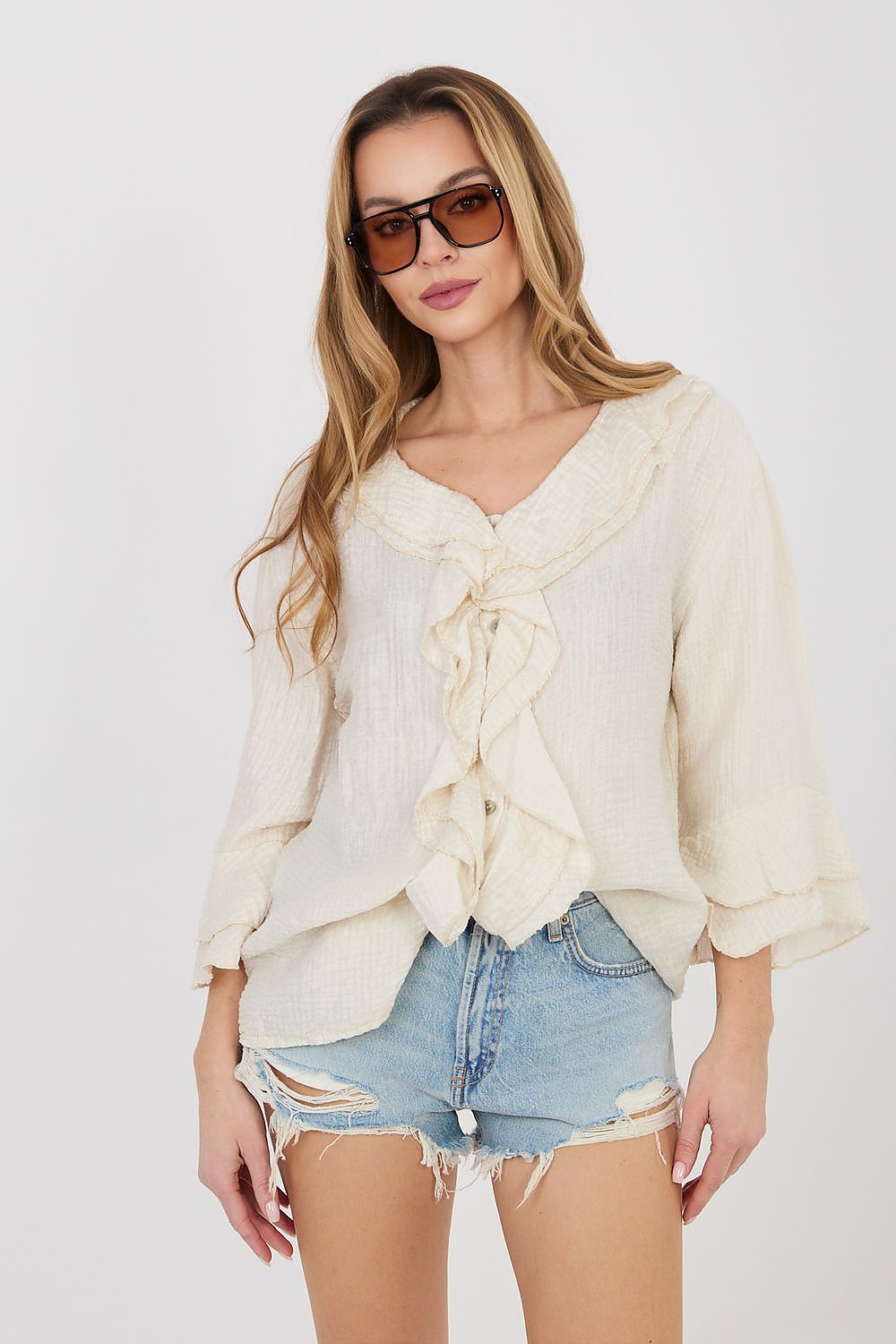  Košile s dlouhým rukávem  model 225519 Italy Moda 