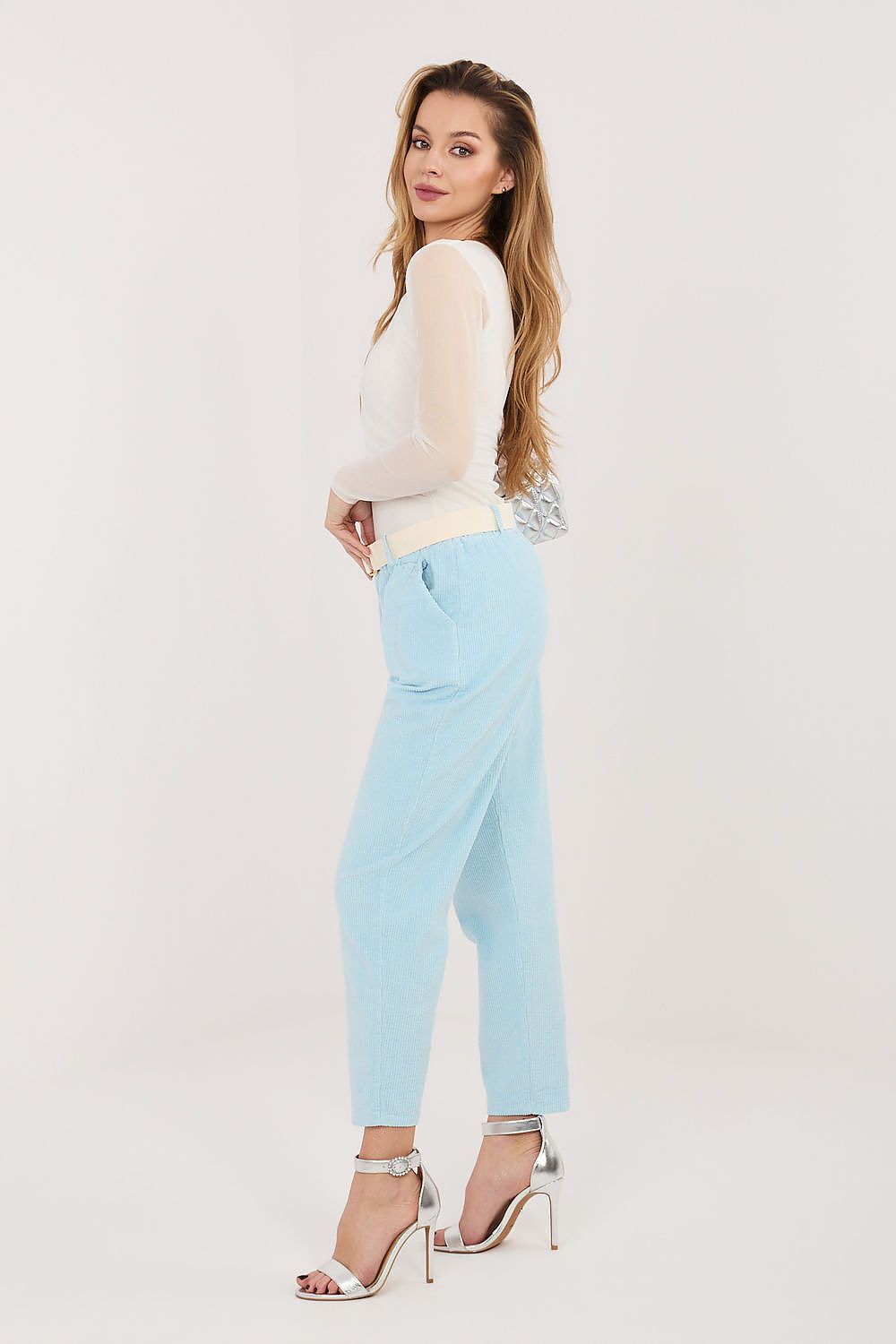  Kordové kalhoty model 226482 Italy Moda 