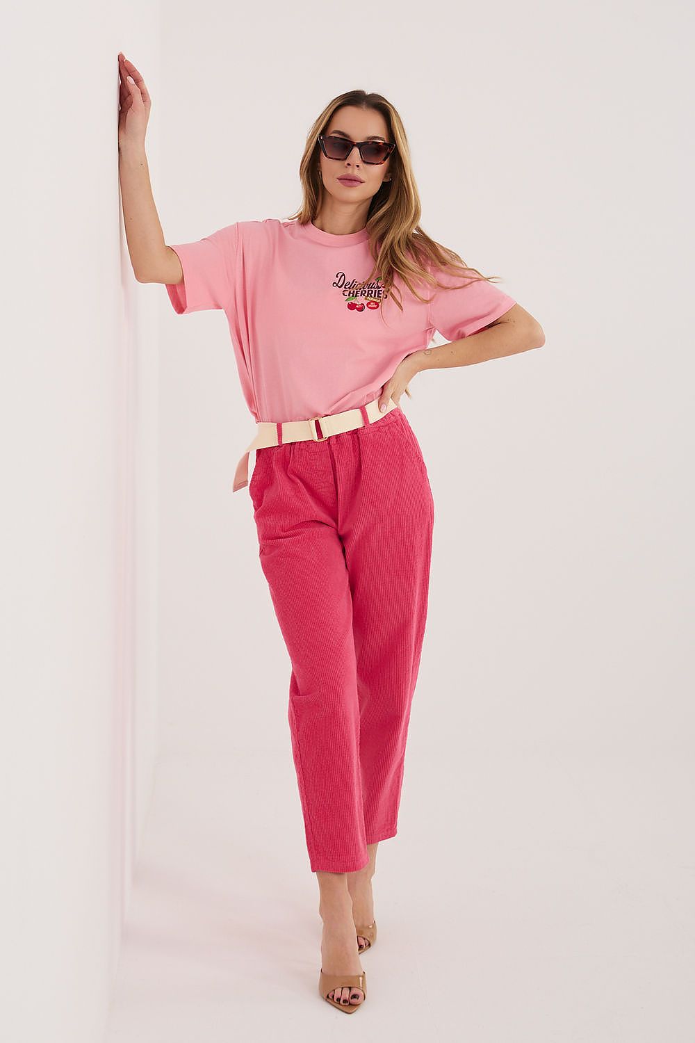  Kordové kalhoty model 226483 Italy Moda 