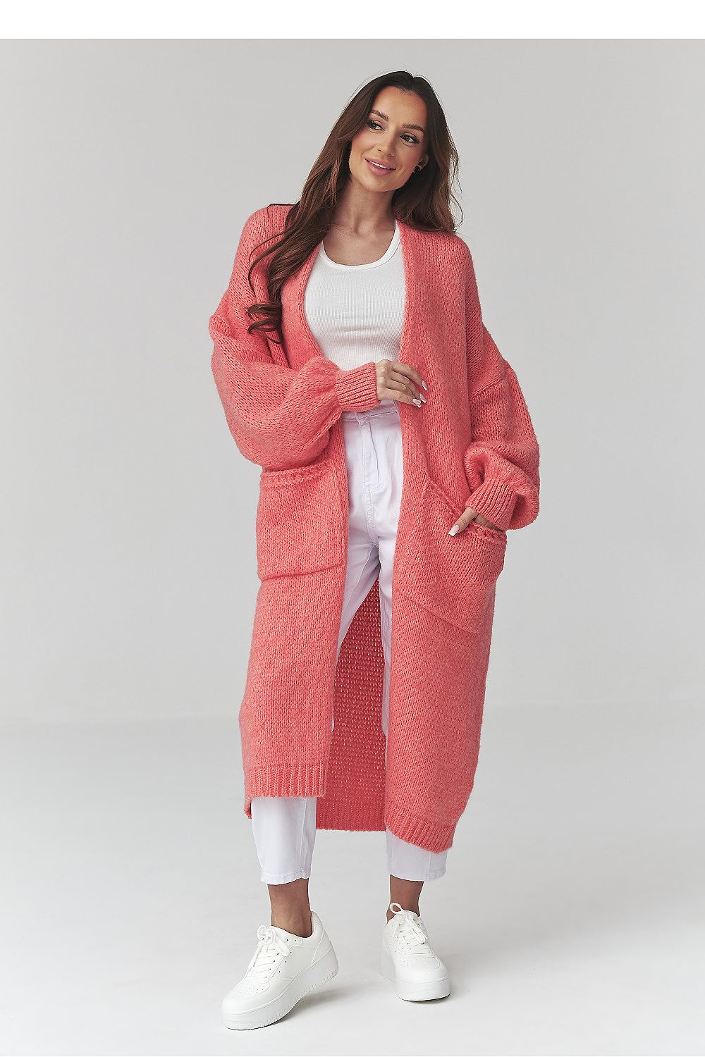  Svetr na zapínání  model 226870 Makadamia 