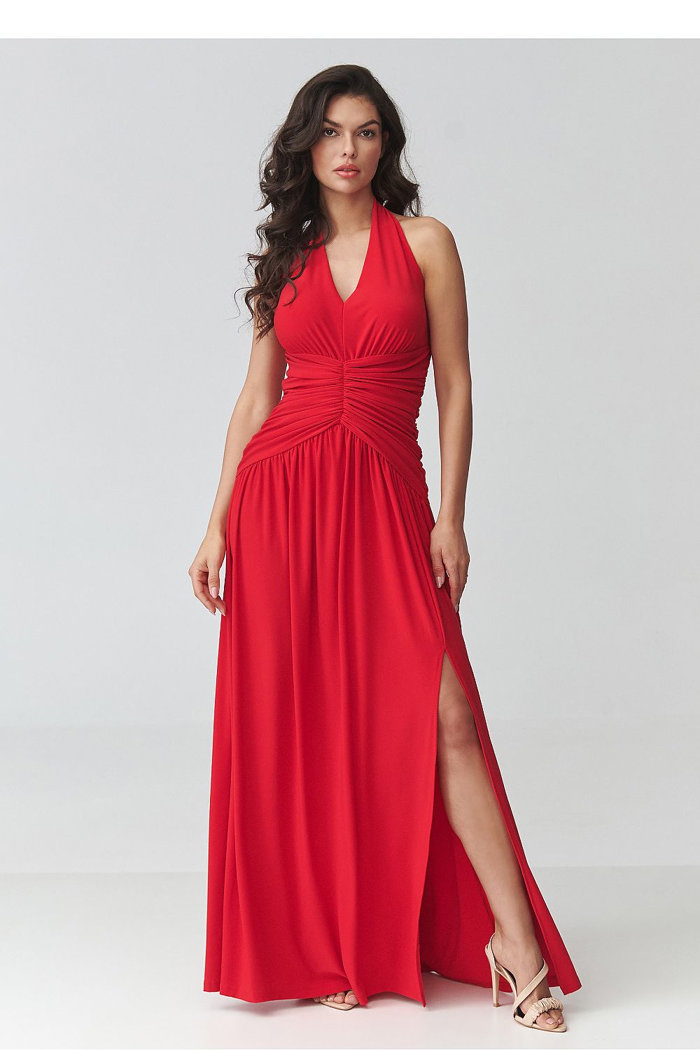  Dlouhé šaty  model 228321 Makadamia 