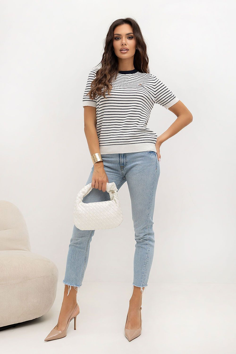  Svetr s krátkým rukávem  model 230140 Italy Moda 