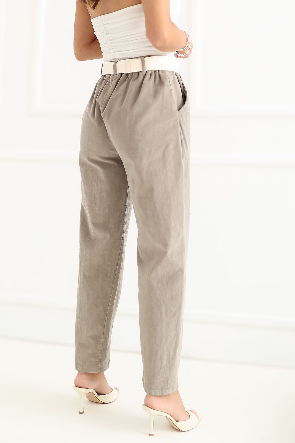  Kordové kalhoty model 230168 Italy Moda 