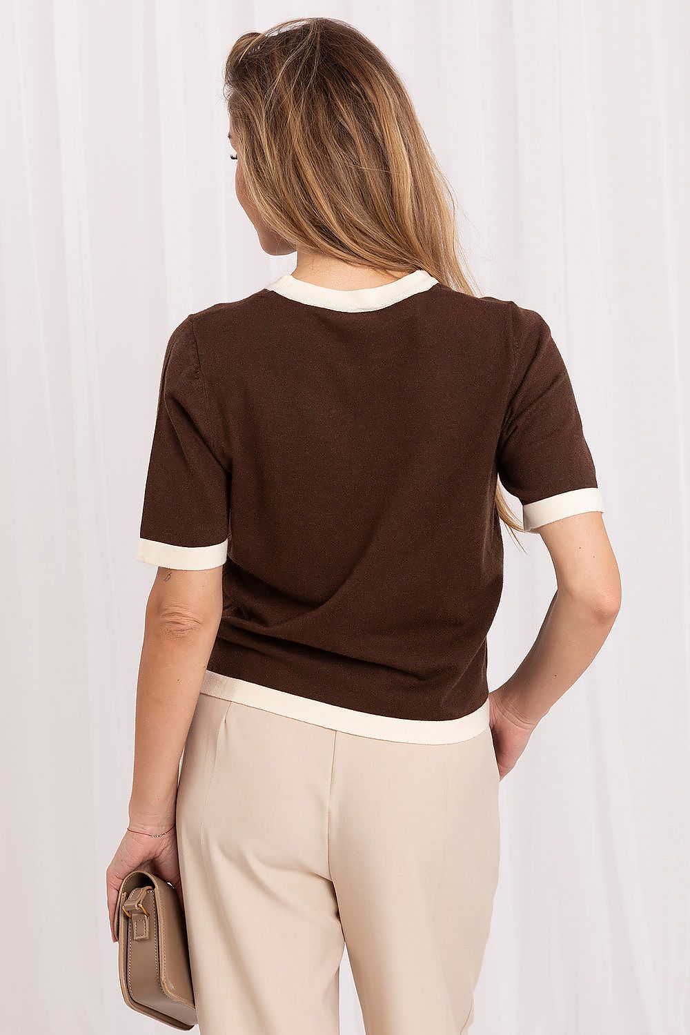  Svetr s krátkým rukávem  model 230899 Italy Moda 