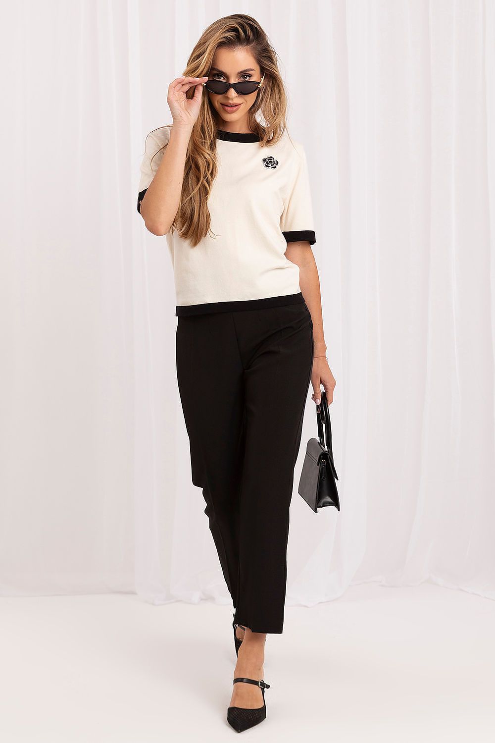  Svetr s krátkým rukávem  model 230900 Italy Moda 