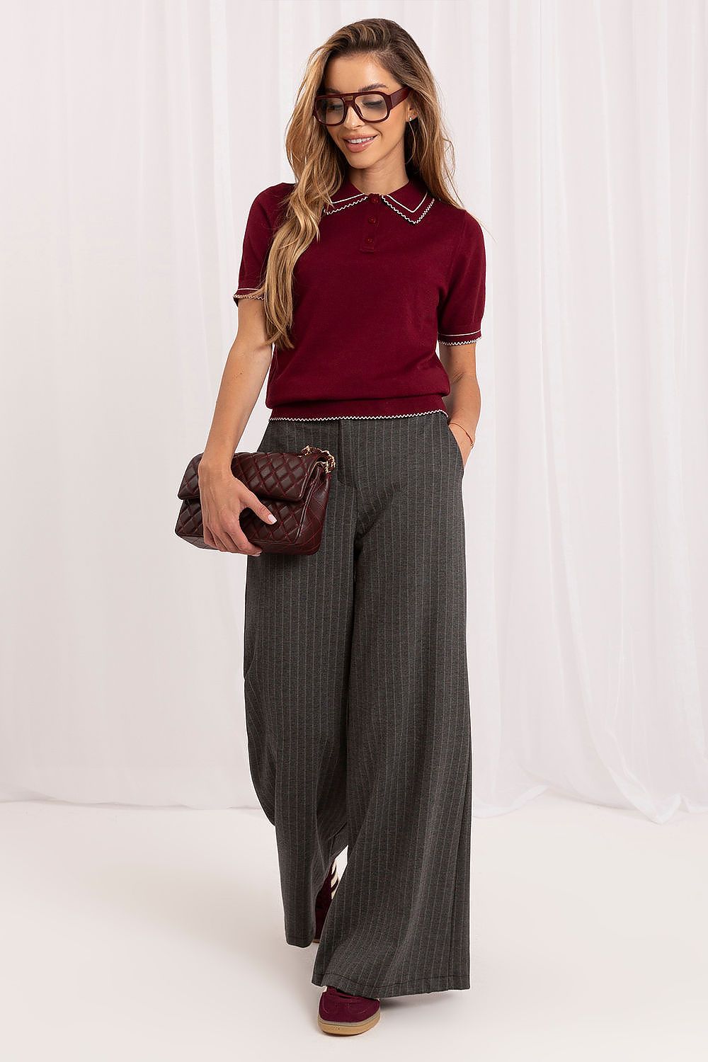  Svetr s krátkým rukávem  model 230910 Italy Moda 
