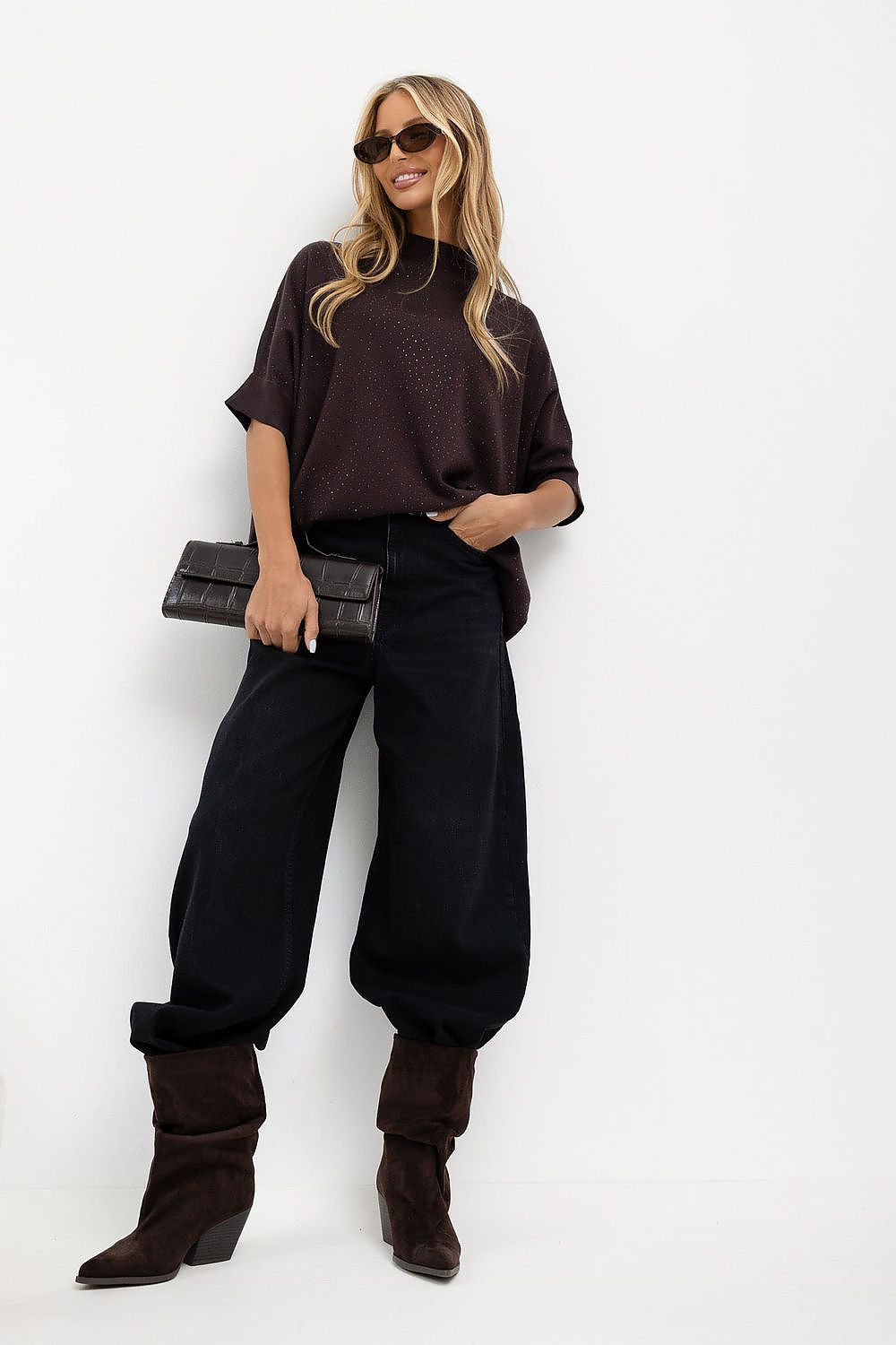  Svetr s krátkým rukávem  model 231504 Italy Moda 