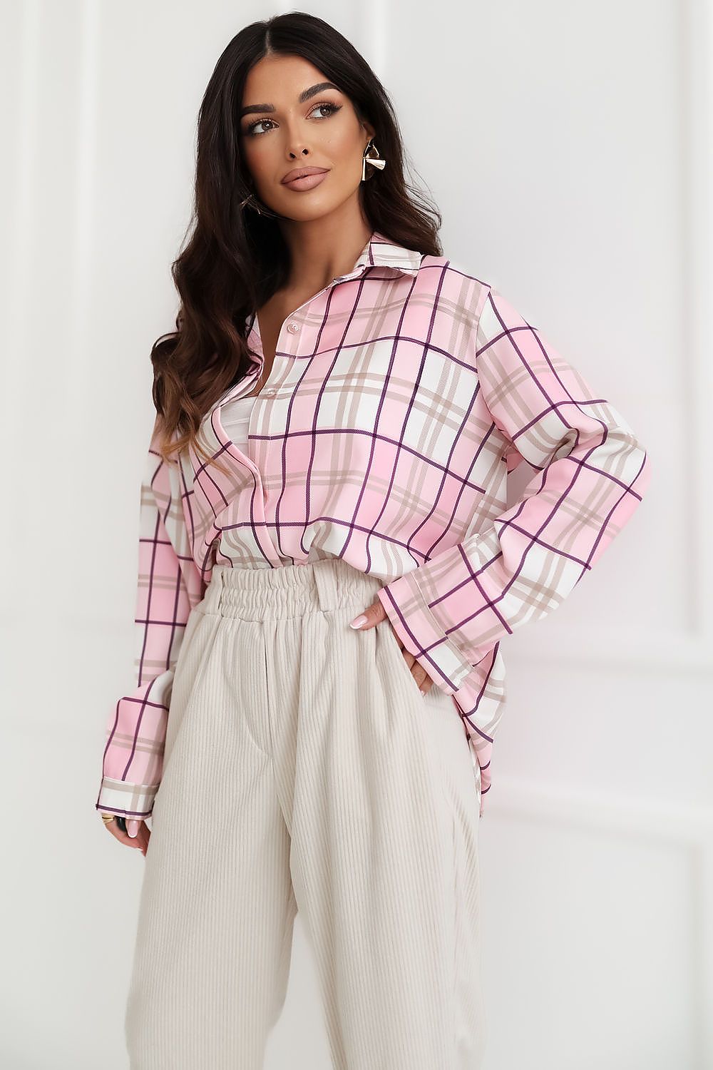  Košile s dlouhým rukávem  model 231512 Italy Moda 