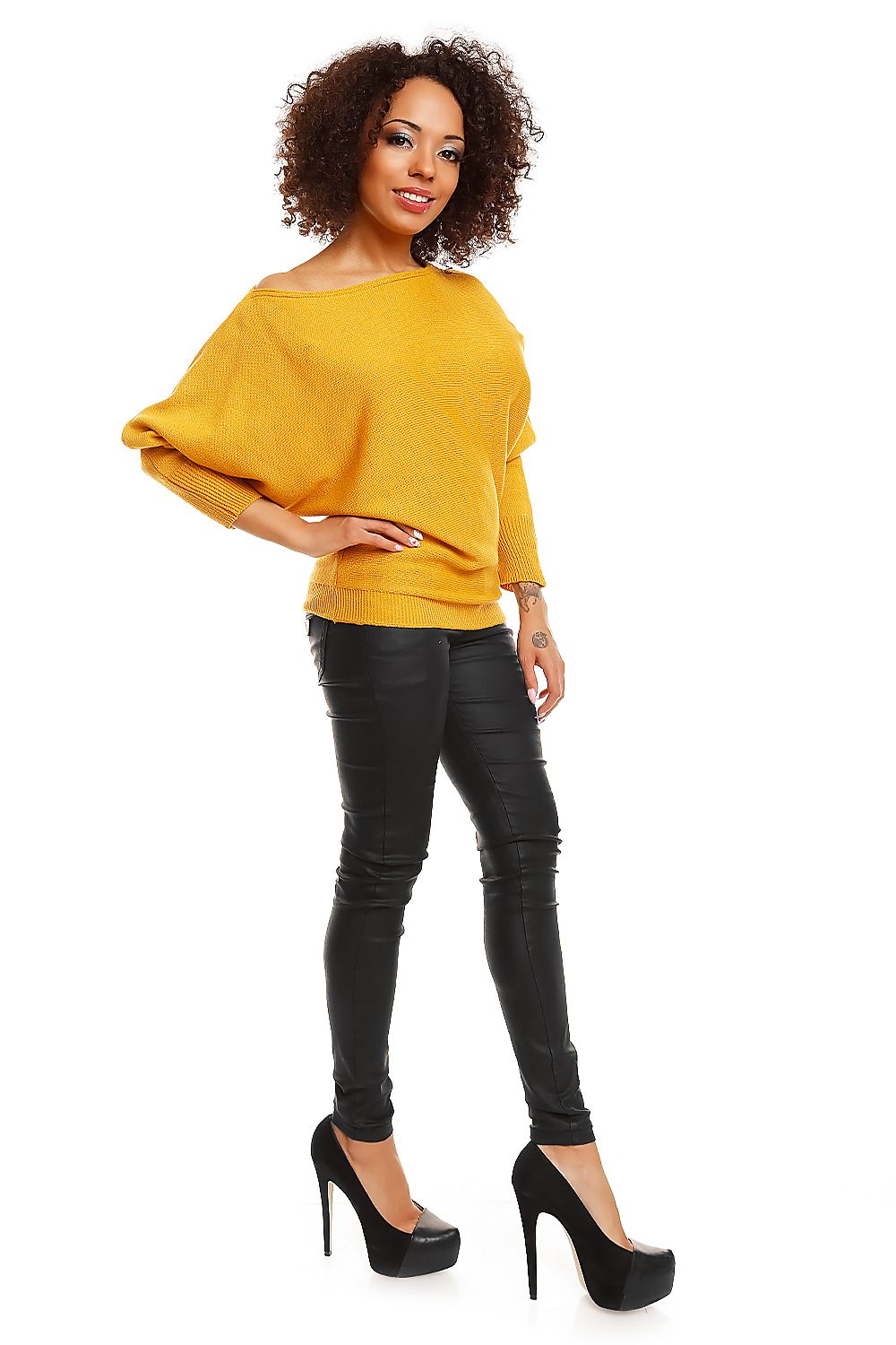  Svetr s netopýřími rukávy  model 84280 PeeKaBoo 