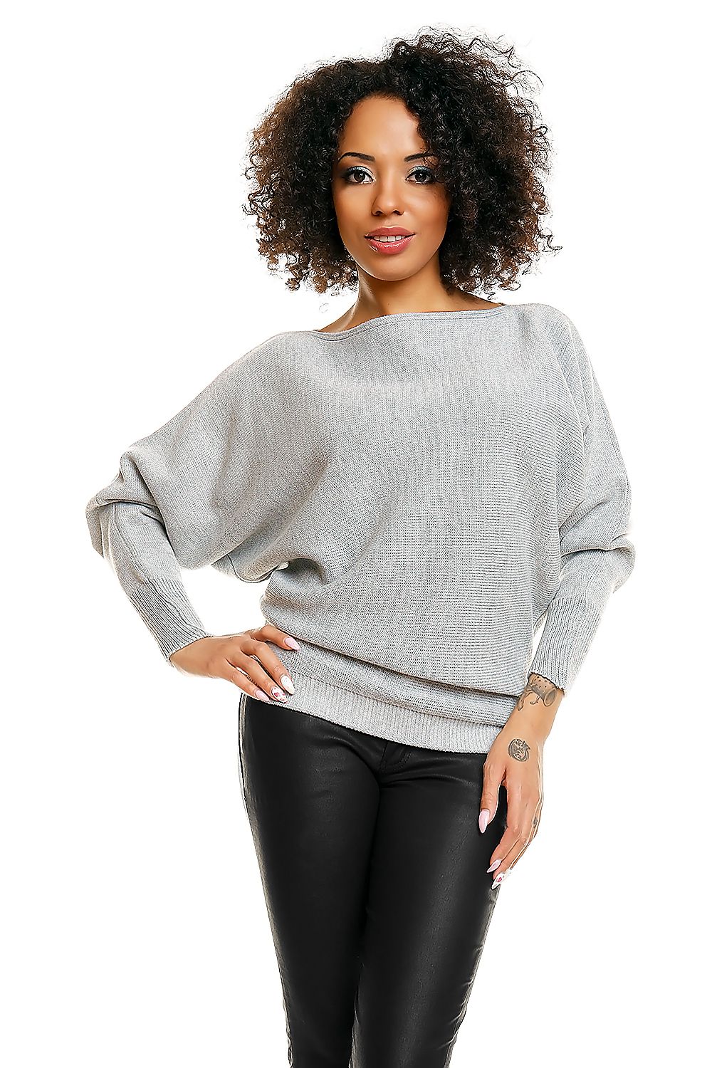  Svetr s netopýřími rukávy  model 84282 PeeKaBoo 