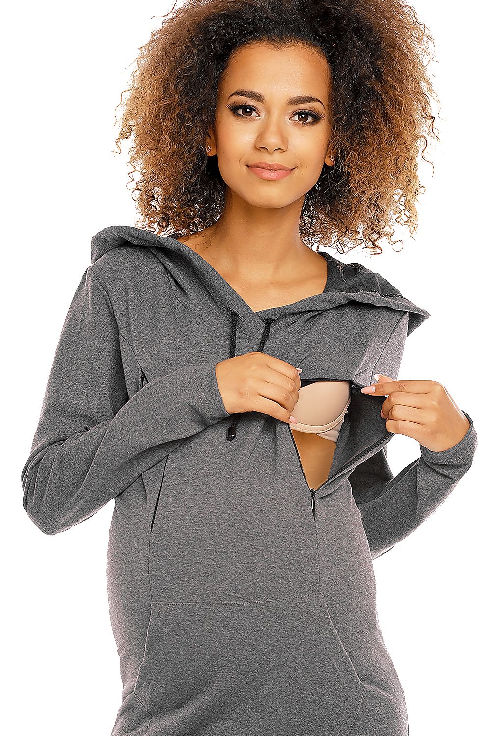  Těhotenské šaty model 94413 PeeKaBoo 