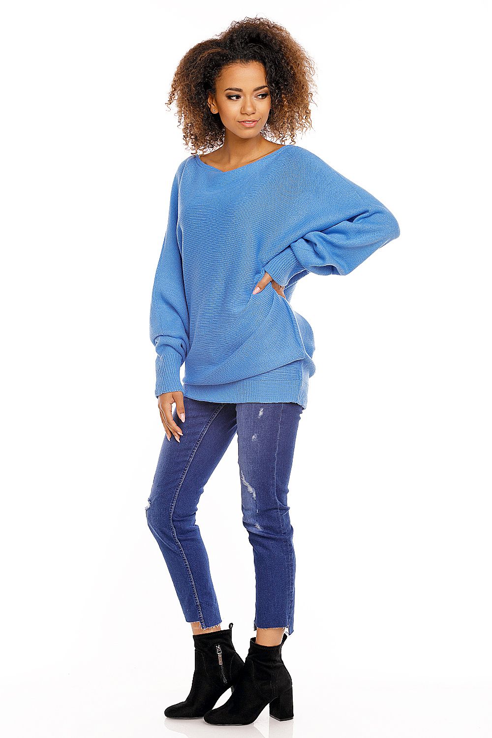  Svetr s netopýřími rukávy  model 94499 PeeKaBoo 