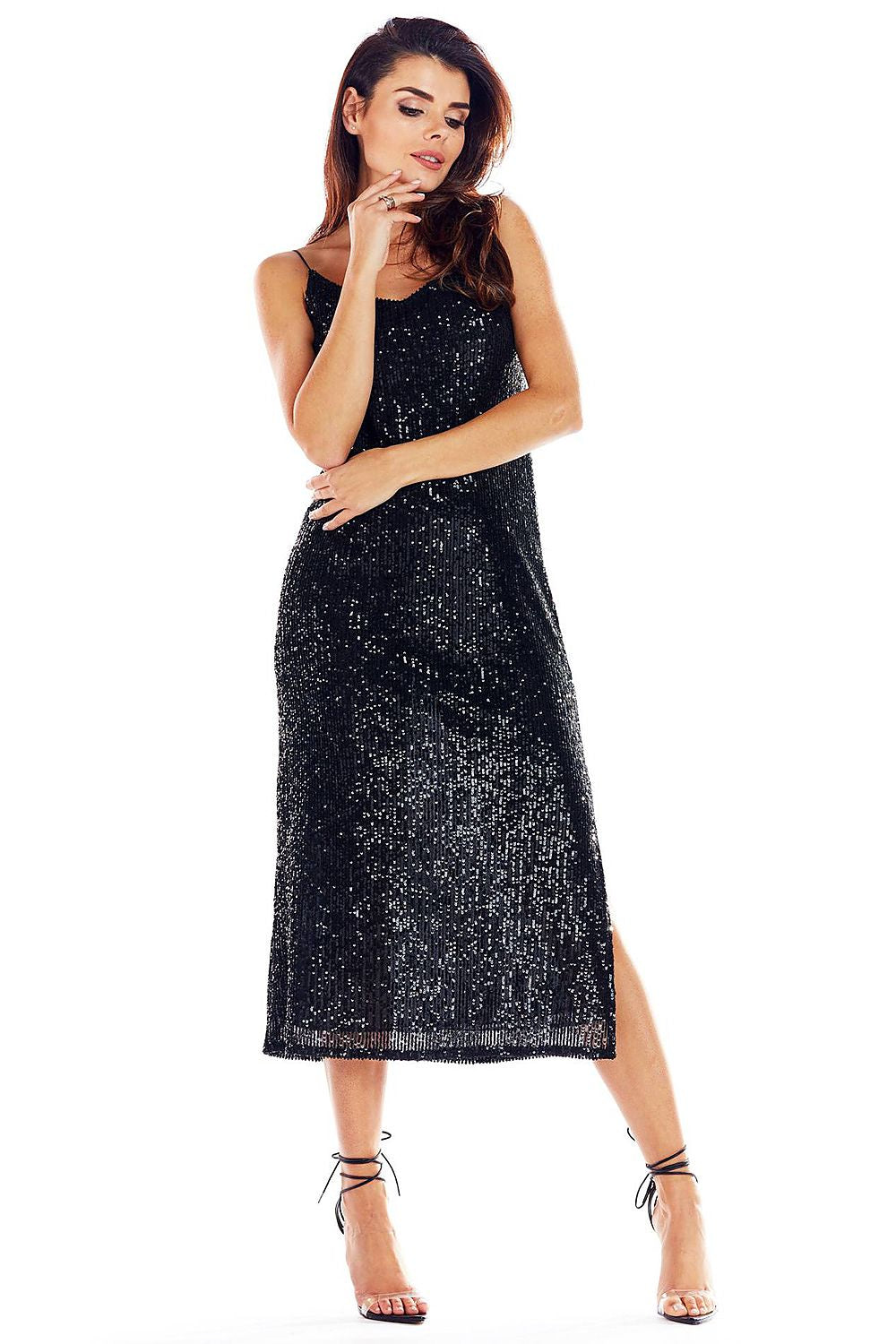  Večerní šaty model 139592 awama 