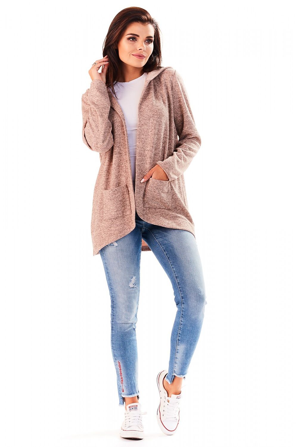  Svetr na zapínání  model 139949 awama 
