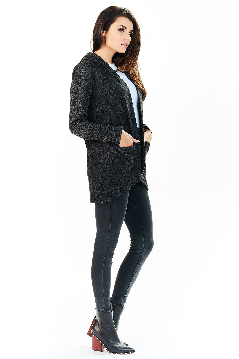  Svetr na zapínání  model 139950 awama 