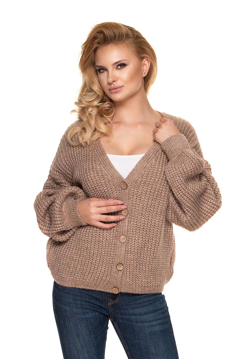  Svetr na zapínání  model 156913 PeeKaBoo 