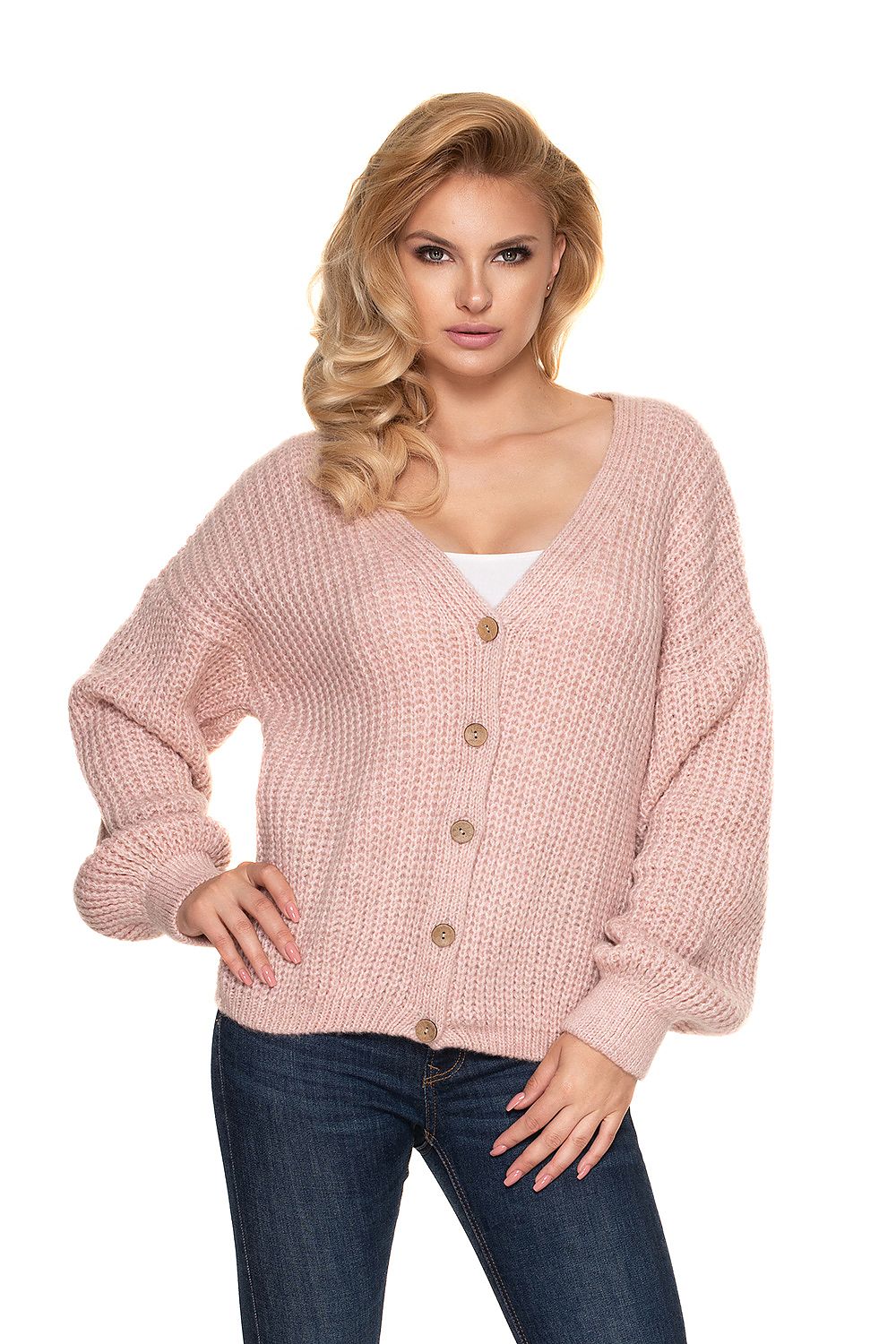  Svetr na zapínání  model 156914 PeeKaBoo 