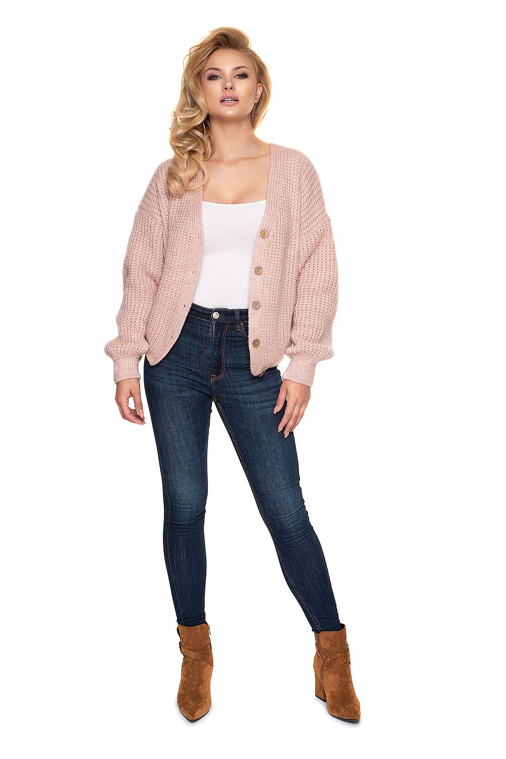  Svetr na zapínání  model 156914 PeeKaBoo 
