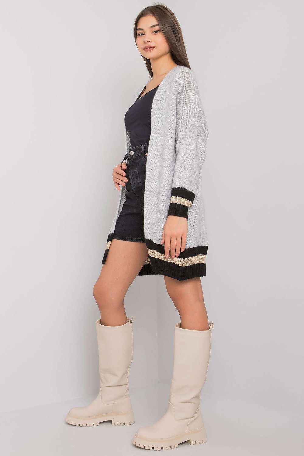  Svetr na zapínání  model 159721 Och Bella 