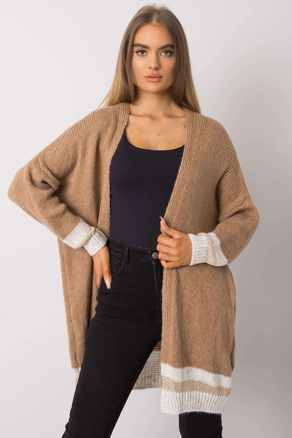  Svetr na zapínání  model 159722 Och Bella 