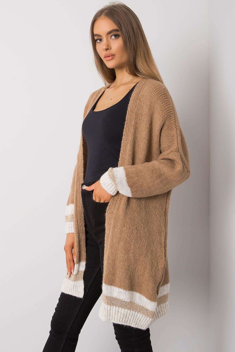  Svetr na zapínání  model 159722 Och Bella 