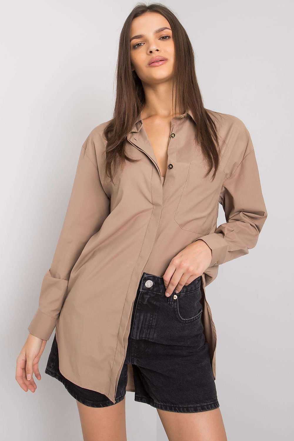  Košile s dlouhým rukávem  model 160737 Ex Moda 