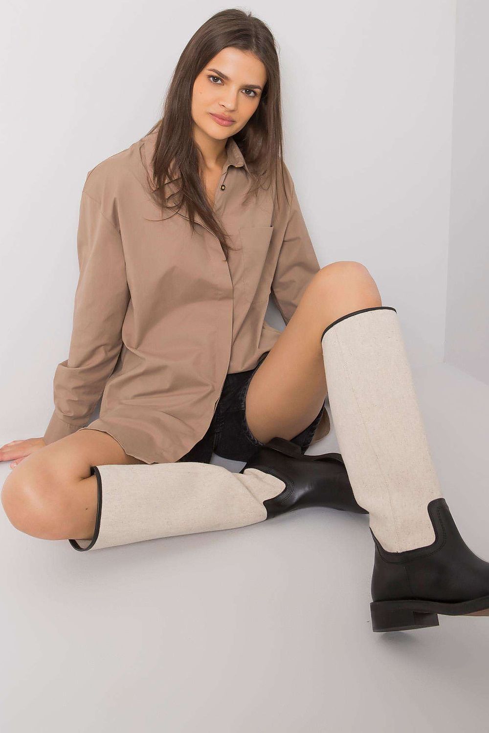  Košile s dlouhým rukávem  model 160737 Ex Moda 