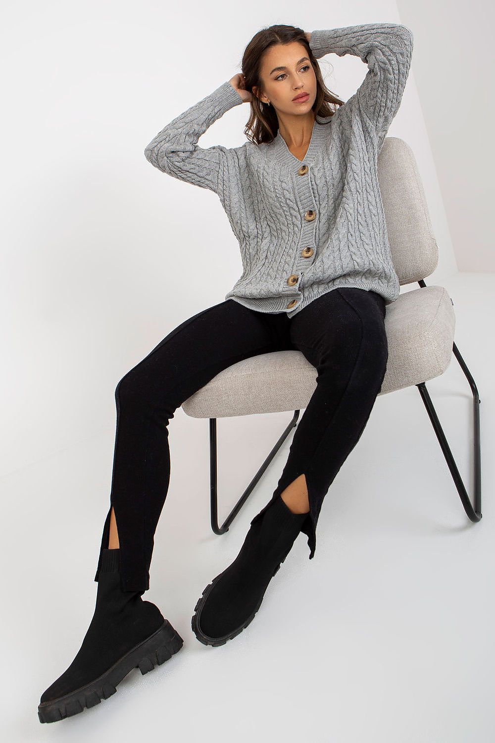  Svetr na zapínání  model 170544 Rue Paris 