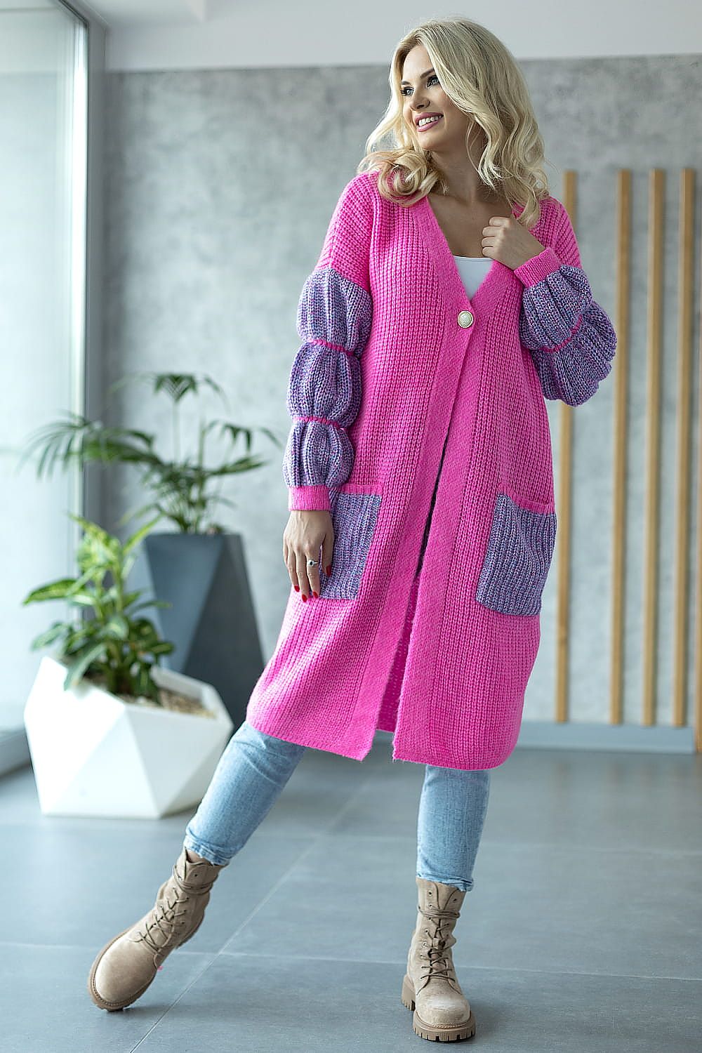  Svetr na zapínání  model 171311 PeeKaBoo 