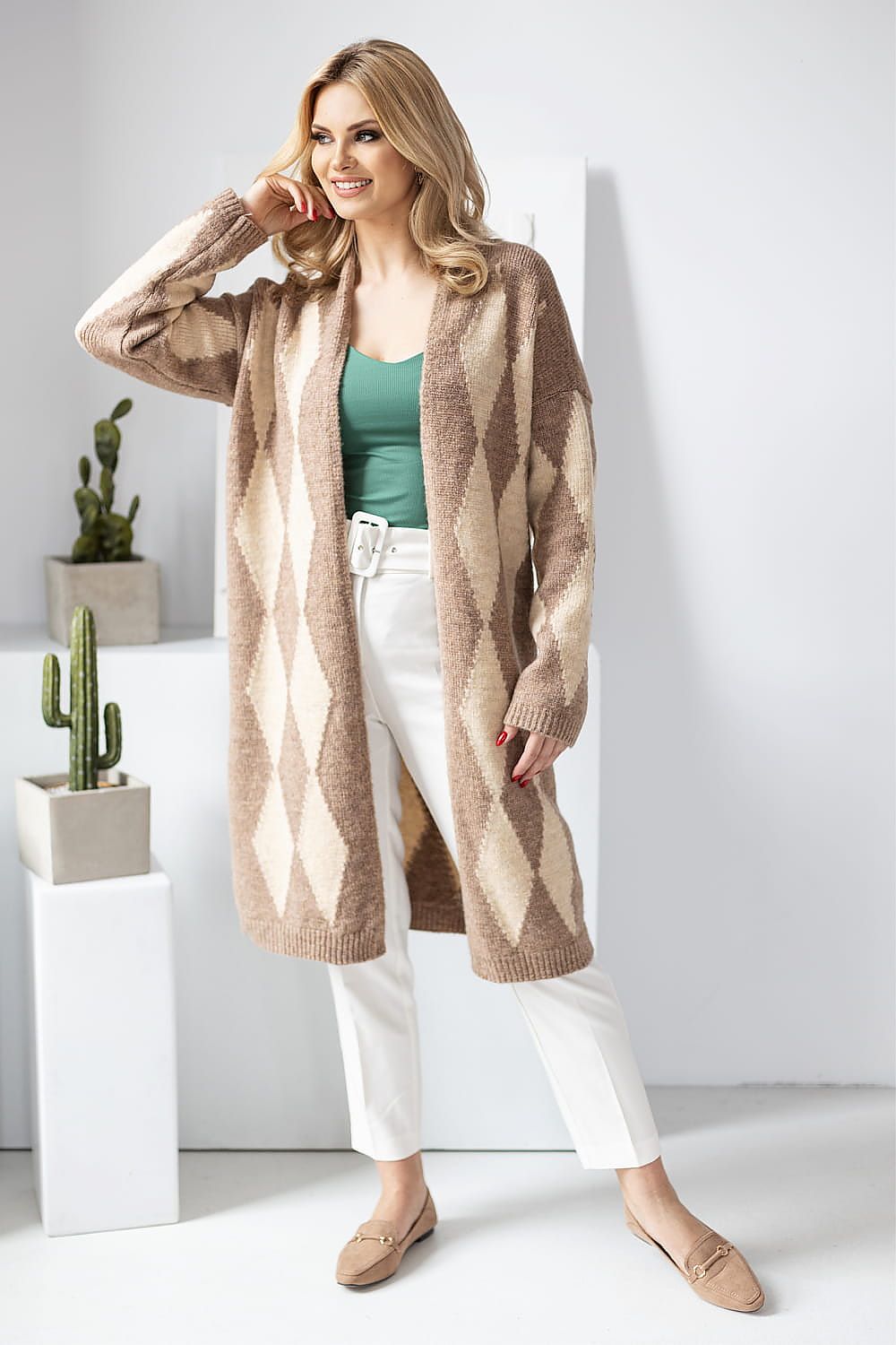  Svetr na zapínání  model 178642 PeeKaBoo 