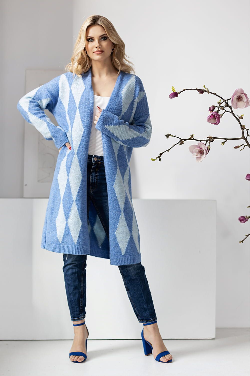  Svetr na zapínání  model 178643 PeeKaBoo 